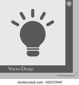 light sign ideas, web icon. vector design
