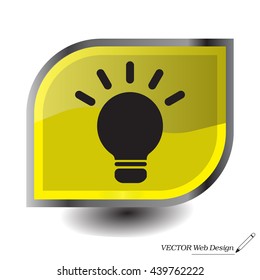 light sign ideas, web icon. vector design