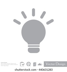 light sign ideas, web icon. vector design