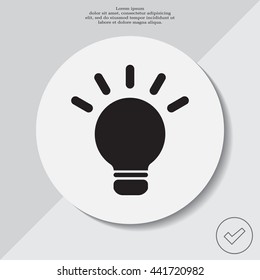 light sign ideas, web icon. vector design