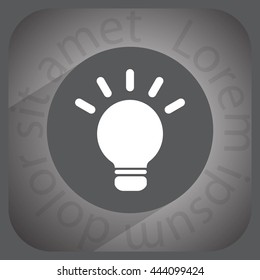 light sign ideas, web icon. vector design