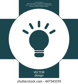 light sign ideas, web icon. vector design