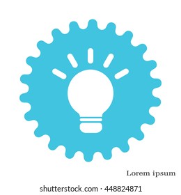 light sign ideas, web icon. vector design
