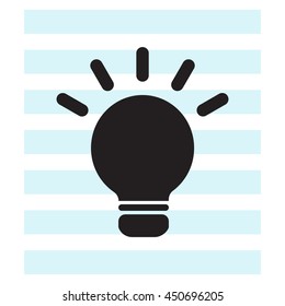 light sign ideas, web icon. vector design