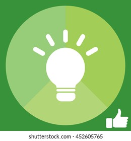light sign ideas, web icon. vector design