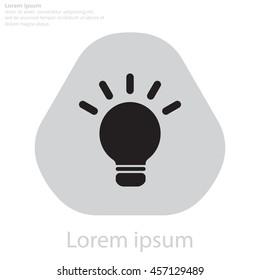 light sign ideas, web icon. vector design