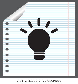light sign ideas, web icon. vector design