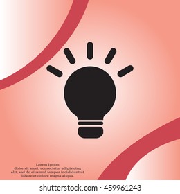 light sign ideas, web icon. vector design