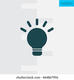 light sign ideas, web icon. vector design