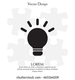 light sign ideas, web icon. vector design