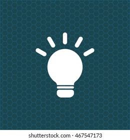 light sign ideas, web icon. vector design
