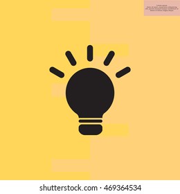 light sign ideas, web icon. vector design