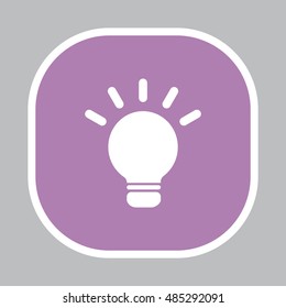 light sign ideas, web icon. vector design