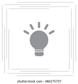 light sign ideas, web icon. vector design