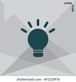 light sign ideas, web icon. vector design