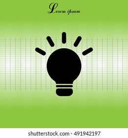 light sign ideas, web icon. vector design
