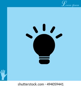 light sign ideas, web icon. vector design