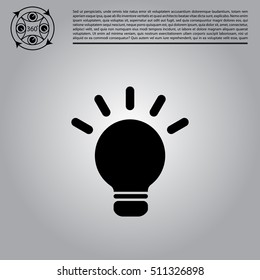 light sign ideas, web icon. vector design