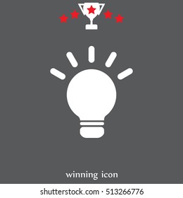 light sign ideas, web icon. vector design