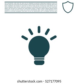 light sign ideas, web icon. vector design
