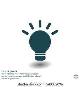 light sign ideas, web icon. vector design