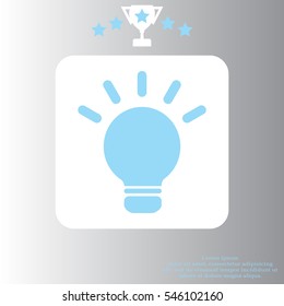 light sign ideas, web icon. vector design