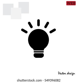 light sign ideas, web icon. vector design