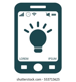 light sign ideas, web icon. vector design