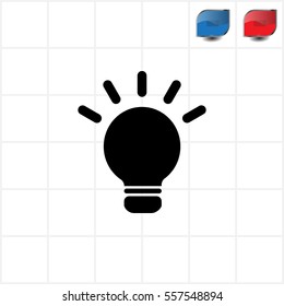 light sign ideas, web icon. vector design