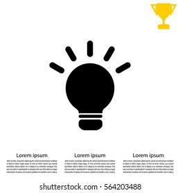 light sign ideas, web icon. vector design