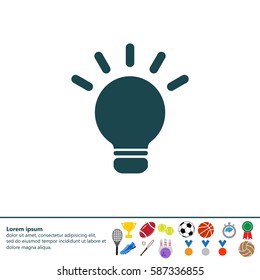 light sign ideas, web icon. vector design