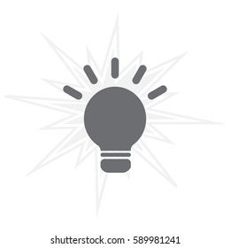 light sign ideas, web icon. vector design