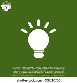 light sign ideas, web icon. vector design