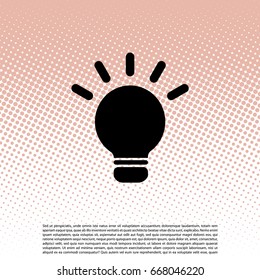 light sign ideas, web icon. vector design