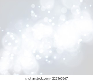 Vector de fondo de Navidad abstracto de plata ligera