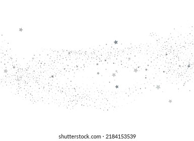 Light silver glitter confetti background. White festive texture. Magic sky digital paper