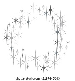 Light silver glitter confetti background. White glitter texture christmas background. Star dust sparks in an explosion.