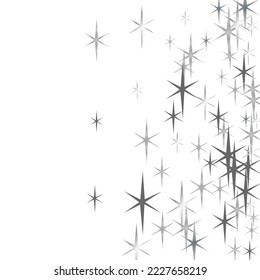 Light silver glitter confetti background. White glitter texture christmas background.  Christmas light effect.