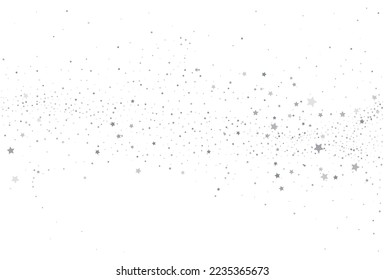 Fondo de confeti plateado claro. Textura festiva blanca. Papel digital del cielo mágico