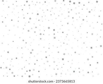 Light silver glitter confetti background. White holiday texture