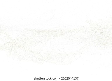 Polvo de oro plateado ligero. Textura festiva blanca. Vector