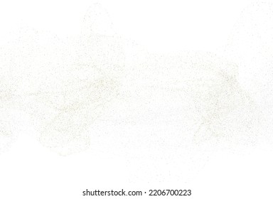 Polvo de oro plateado ligero. Textura festiva blanca. Vector