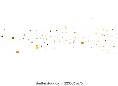 Light silver gold glitter confetti. Light Christmas background. white festive texture