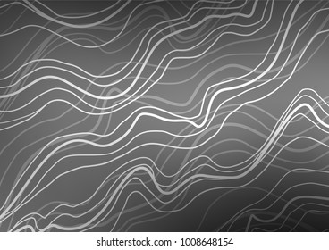 Light Silver, Gray vector abstract doodle background. Ethnic elegant natural pattern with gradient. The best blurred design for your business.