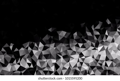Light Silver, Gray vector abstract mosaic background. Modern geometrical abstract illustration with gradient. A completely new design for your business.