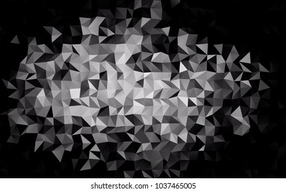 Light Silver, Gray vector abstract mosaic pattern. Creative illustration in halftone style with gradient. A completely new template for your business design.