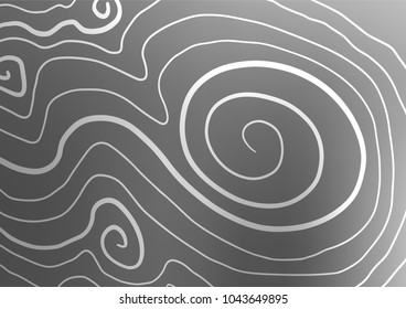 Light Silver, Gray vector abstract doodle texture. Creative illustration in blurred style with doodles and Zen tangles. The pattern can be used for heads of websites and designs.