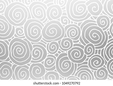 Light Silver, Gray vector abstract doodle background. Brand-new colored illustration in blurry style with doodles. The doodle design can be used for your web site.