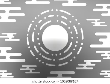 Light Silver, Gray vector abstract doodle background. A completely new color illustration in doodle style. A completely new template for your business design.