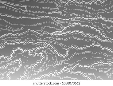 Light Silver, Gray vector abstract doodle template. Shining colored illustration with doodles in Zen tangle style. The pattern can be used for coloring books and pages for kids.